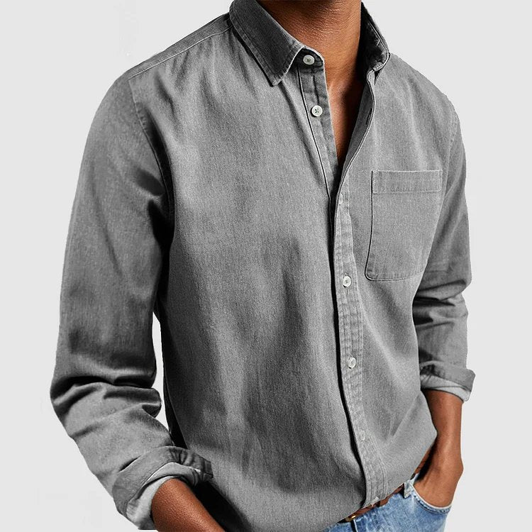 Men's Comfort Shirt with Chest Pocket | Breathable Stretch Fit Side