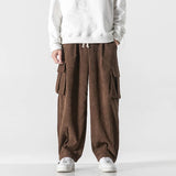 Men's Corduroy Cargo Pants | Relaxed Fit Drawstring