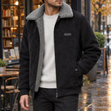 Men's Corduroy Jacket | Ribbed Cuff Cold Weather Layer