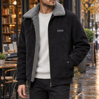 Men's Corduroy Jacket | Ribbed Cuff Cold Weather Layer Hero