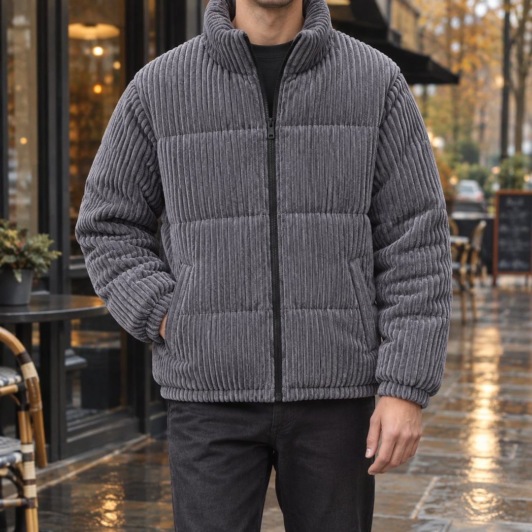 Men's Corduroy Jacket | Wide-Wale Quilted Cold Weather Hero