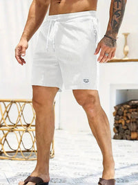 Men's Corduroy Shorts with Drawstring Full