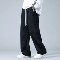 Men's Corduroy Sweatpants | Wide Leg Drawstring Back