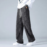 Men's Corduroy Sweatpants | Wide Leg Drawstring