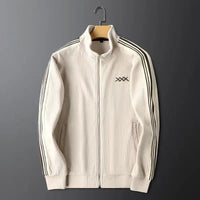 Men's Corduroy Tracksuit | Side Stripe Sport Set Side