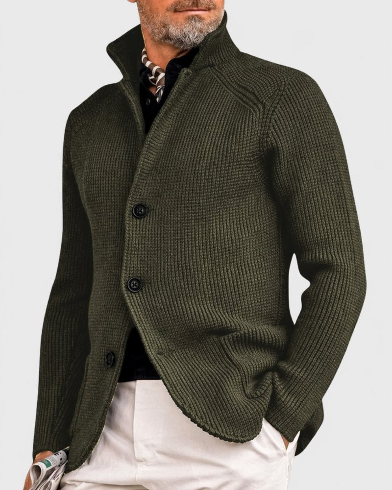 Men's Cozy Coat | Stand Collar Relaxed Fit Hero