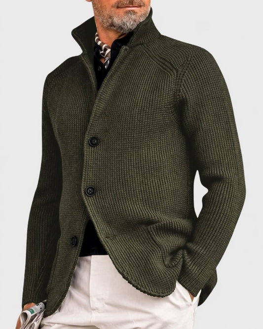 Men's Cozy Coat | Stand Collar Relaxed Fit Hero