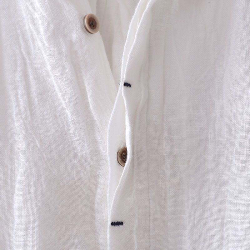 Men's Crinkle Bologna Linen Shirt | Short Sleeve Lifestyle