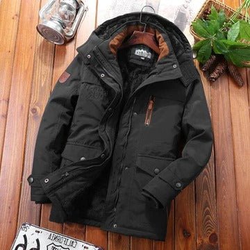 Men's Detachable Hood Hooded Winter Jacket | Insulated Hero
