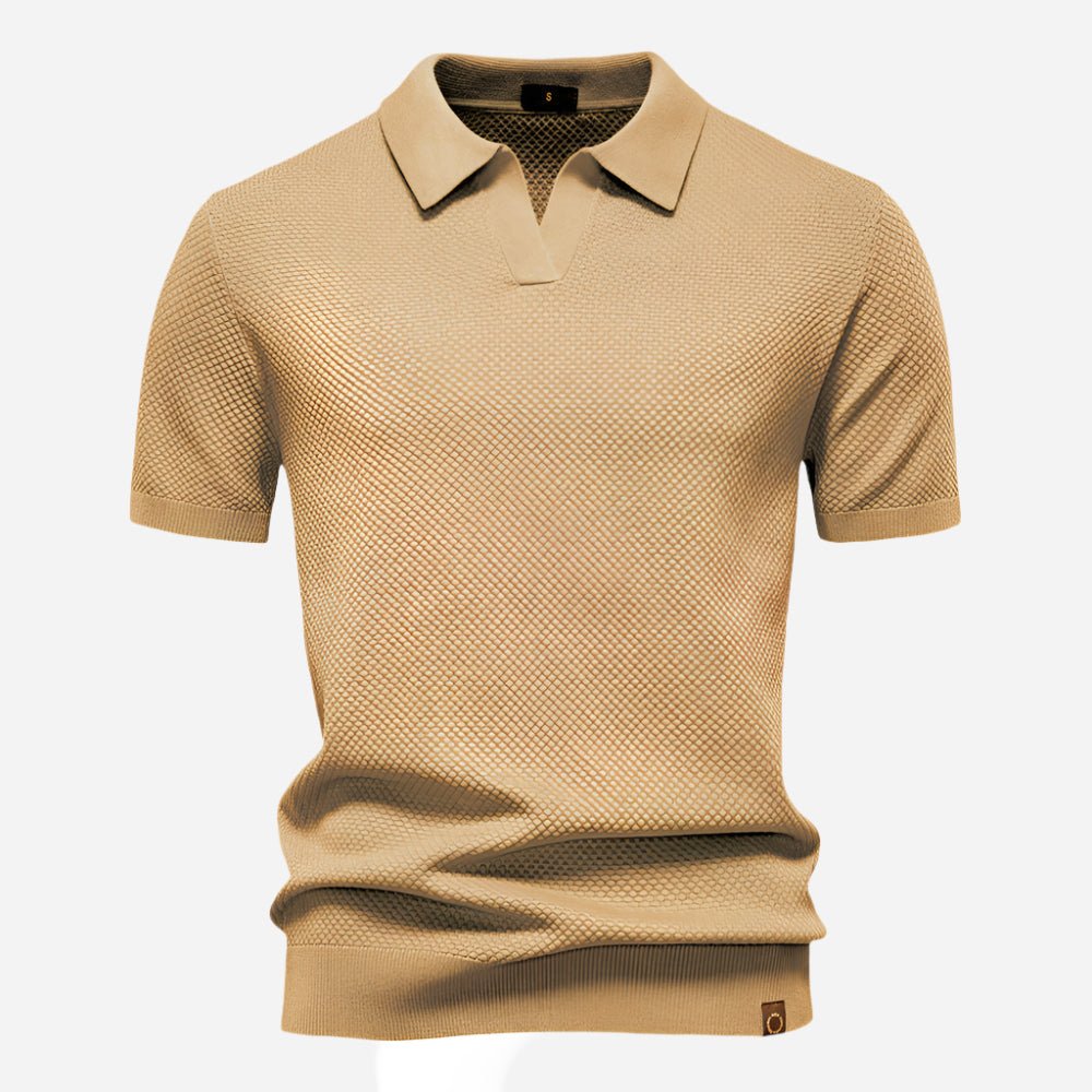 Men's Diamond Knit Polo Top Alternate