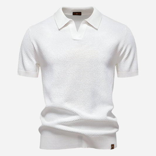 Men's Diamond Knit Polo Top Hero