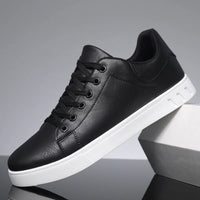 Men's Distressed Leather Sneaker Shoes Detail