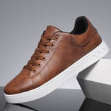 Men's Distressed Leather Sneaker Shoes