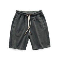 Men's Drawstring Knit Shorts | Relaxed Fit Close Up