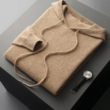 Men's Drawstring Merino Hoodie | Wool Knit