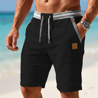 Men's Drawstring Summer Shorts Pants Back