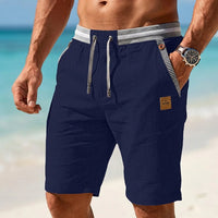 Men's Drawstring Summer Shorts Pants Close Up