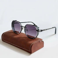 Men's Dual Rim Steampunk Shades | Polarized Front