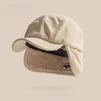 Men's Ear Flap Corduroy Hat | Insulated Winter Detail