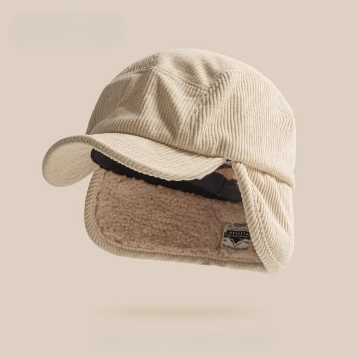 Men's Ear Flap Corduroy Hat | Insulated Winter Detail