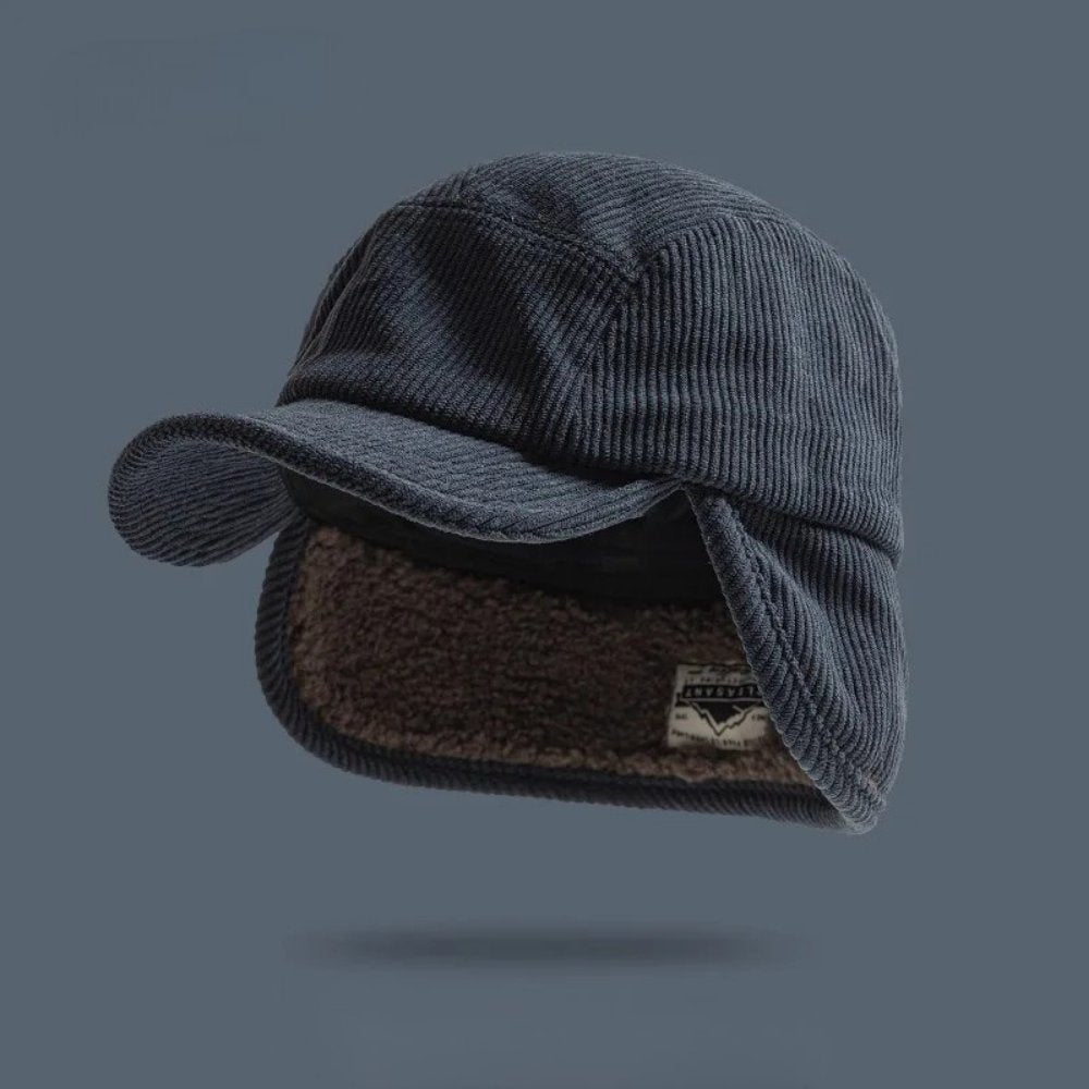 Men's Ear Flap Corduroy Hat | Insulated Winter Hero