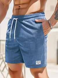 Men's Elastic Waist Swimwear Shorts Detail
