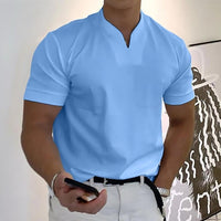 Men's Elegant Casual V-Neck Polo Shirts | Smart Everyday Angle