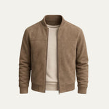Men's Elegant Jacket | Ribbed Collar Smart Fit