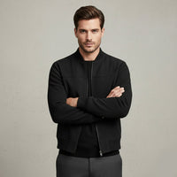 Men's Elegant Jacket | Ribbed Collar Smart Fit Lifestyle