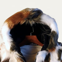 Men's Elegant Soft Fur Hooded Winter Jacket | Bomber Fit Angle