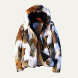 Men's Elegant Soft Fur Hooded Winter Jacket | Bomber Fit