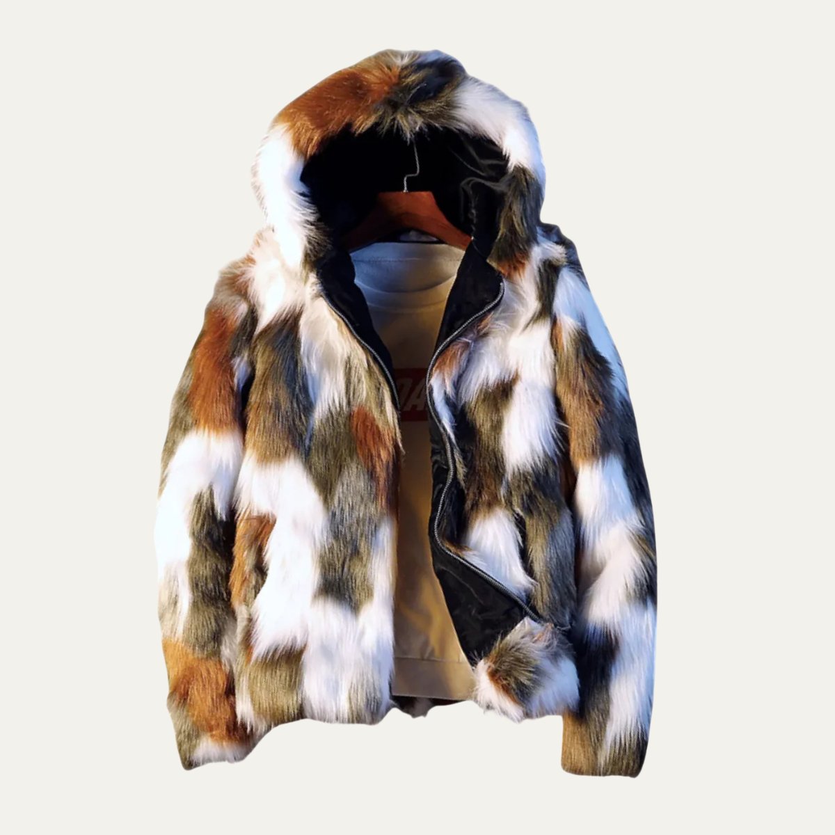 Men's Elegant Soft Fur Hooded Winter Jacket | Bomber Fit Hero