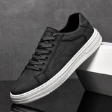 Men's Embossed Leather Sneakers | Casual