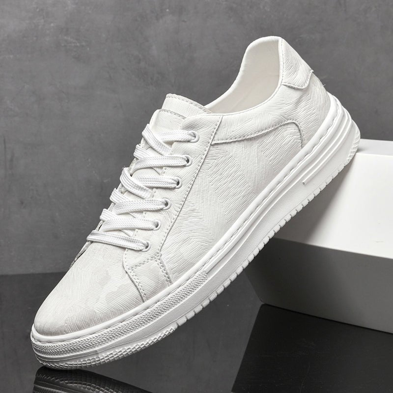 Men's Embossed Leather Sneakers | Casual View 11