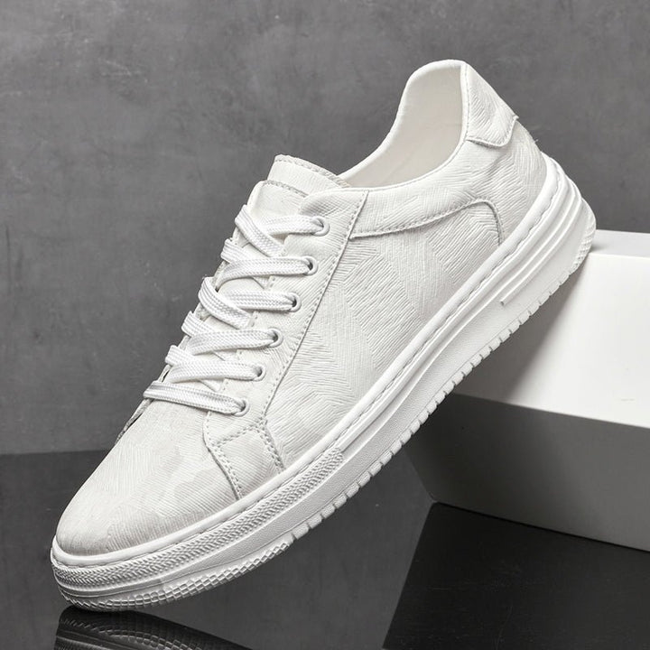 Men's Embossed Leather Sneakers | Casual View 11