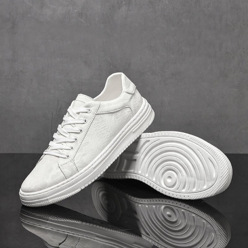 Men's Embossed Leather Sneakers | Casual View 12