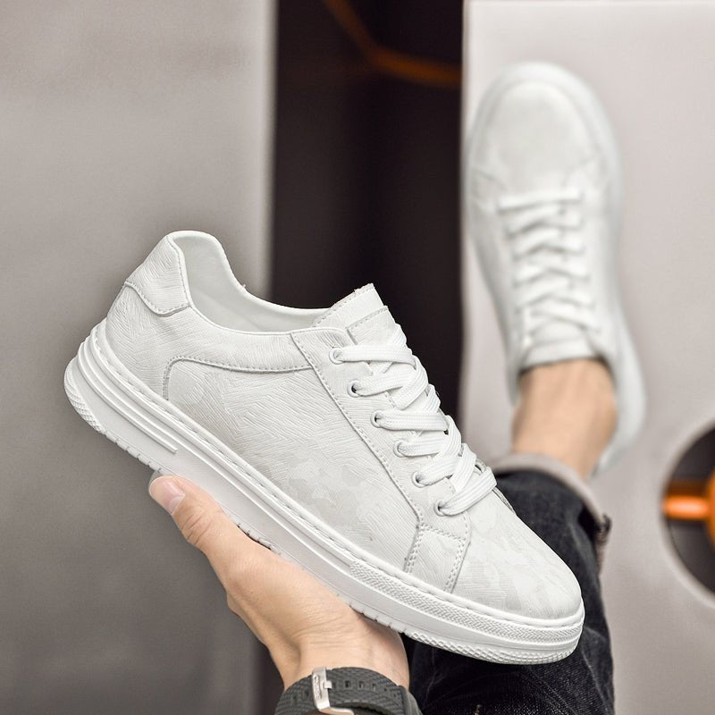 Men's Embossed Leather Sneakers | Casual View 13