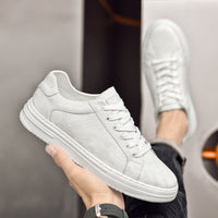 Men's Embossed Leather Sneakers | Casual View 13