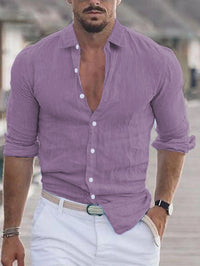 Men's Everyday Comfort Shirt | Deep Open Placket Slim Fit Back