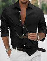 Men's Everyday Comfort Shirt | Deep Open Placket Slim Fit