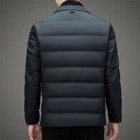 Men's Executive Down Jacket | Blazer Collar Duck Down Back