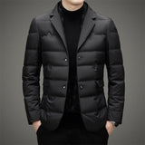 Men's Executive Down Jacket | Blazer Collar Duck Down