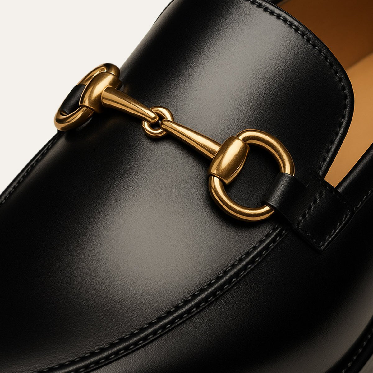 Men's Faux Leather Horsebit Loafers | Formal Dress Shoe Back
