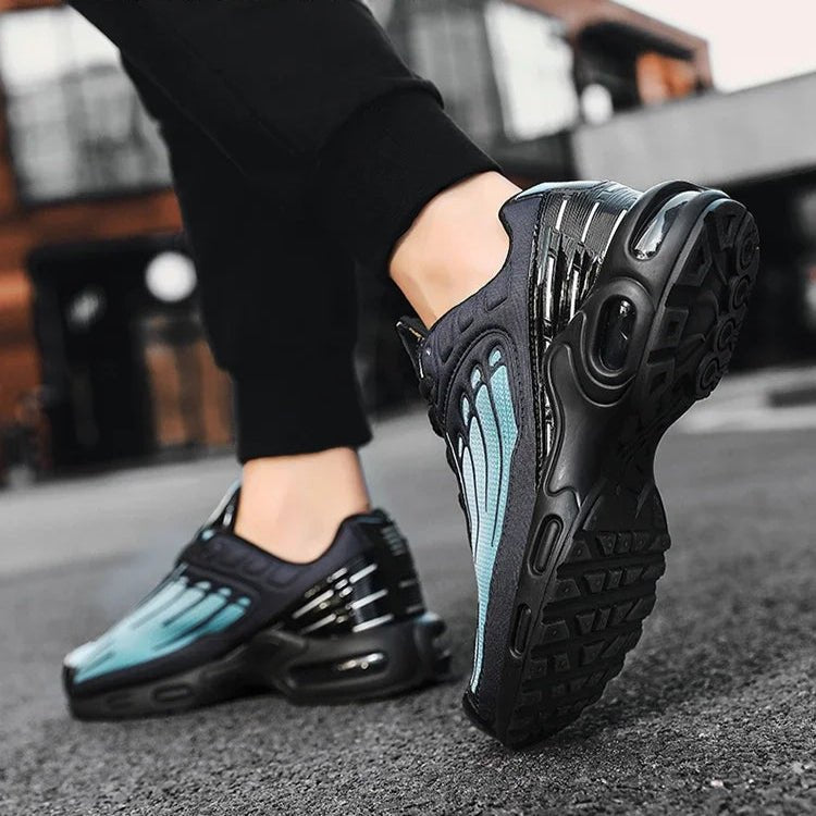 Men's Fin-Ridge Glide Sneakers | Breathable Mesh Cushioned Sole View 13