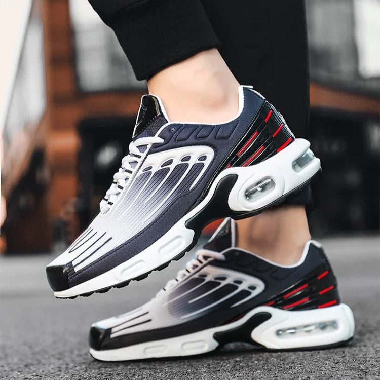 Men's Fin-Ridge Glide Sneakers | Breathable Mesh Cushioned Sole View 15