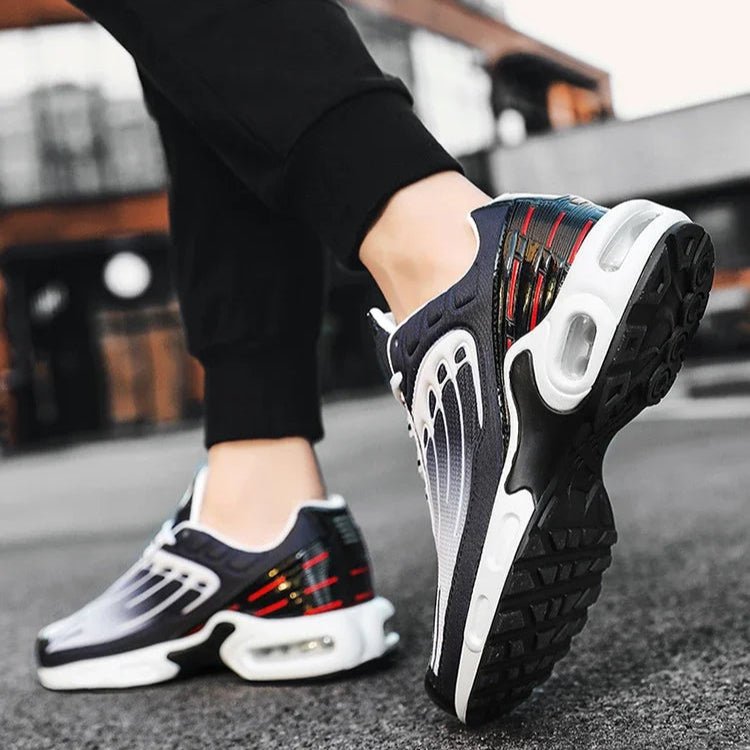 Men's Fin-Ridge Glide Sneakers | Breathable Mesh Cushioned Sole View 16