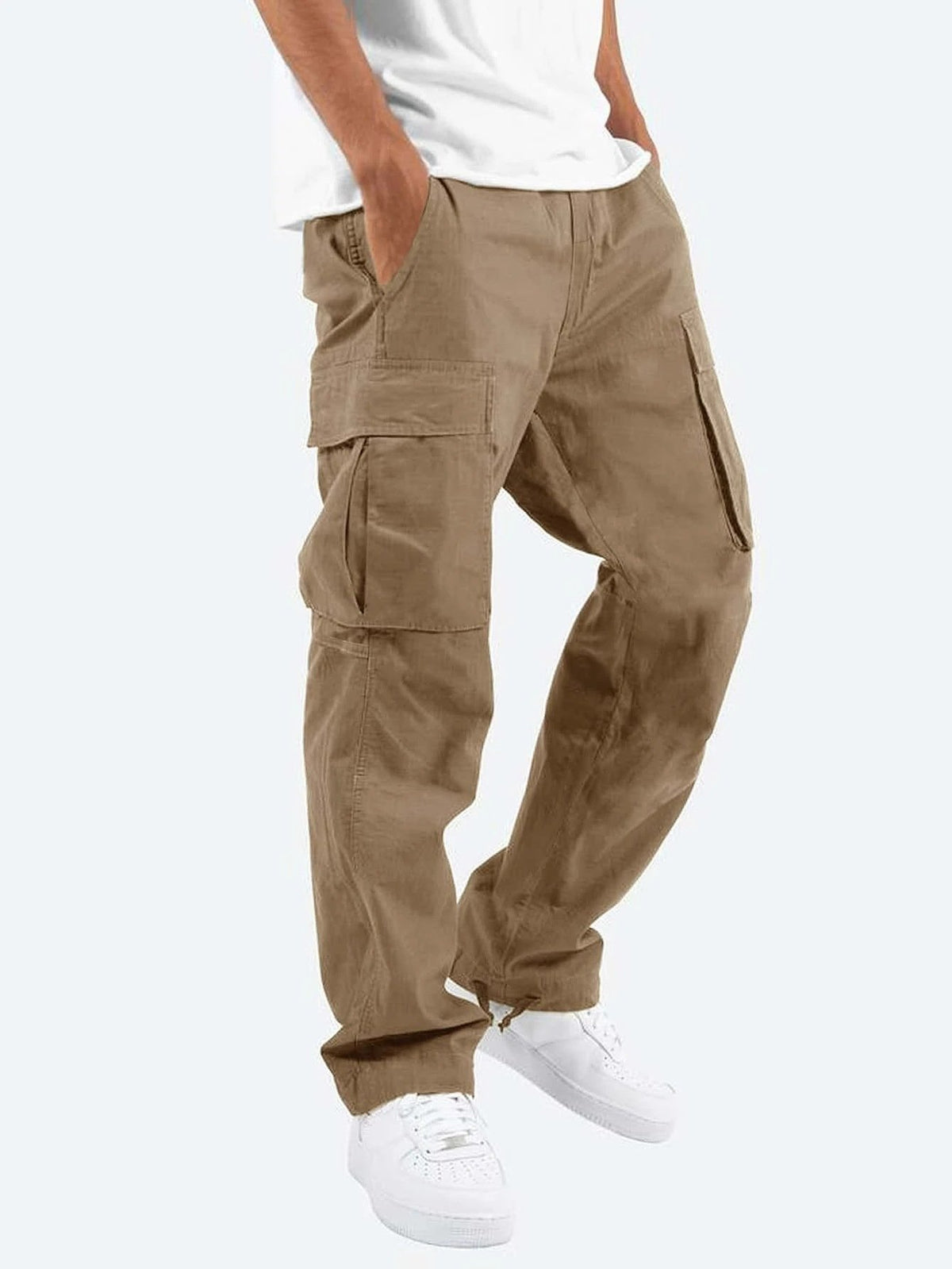Men's Flap Pocket Cargo Trousers | Relaxed Fit Utility Detail
