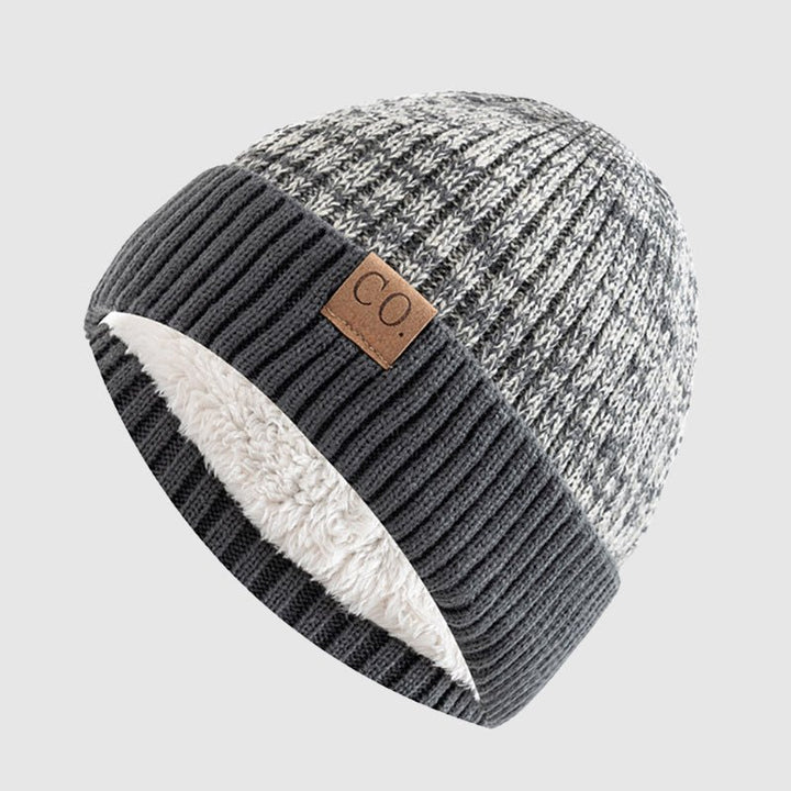 Men's Fold Cuff Knit Beanie | Insulated Acrylic Back