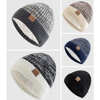 Men's Fold Cuff Knit Beanie | Insulated Acrylic Close Up