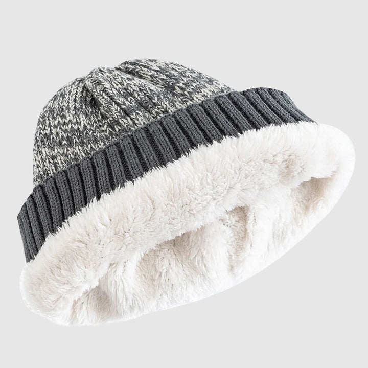 Men's Fold Cuff Knit Beanie | Insulated Acrylic Lifestyle